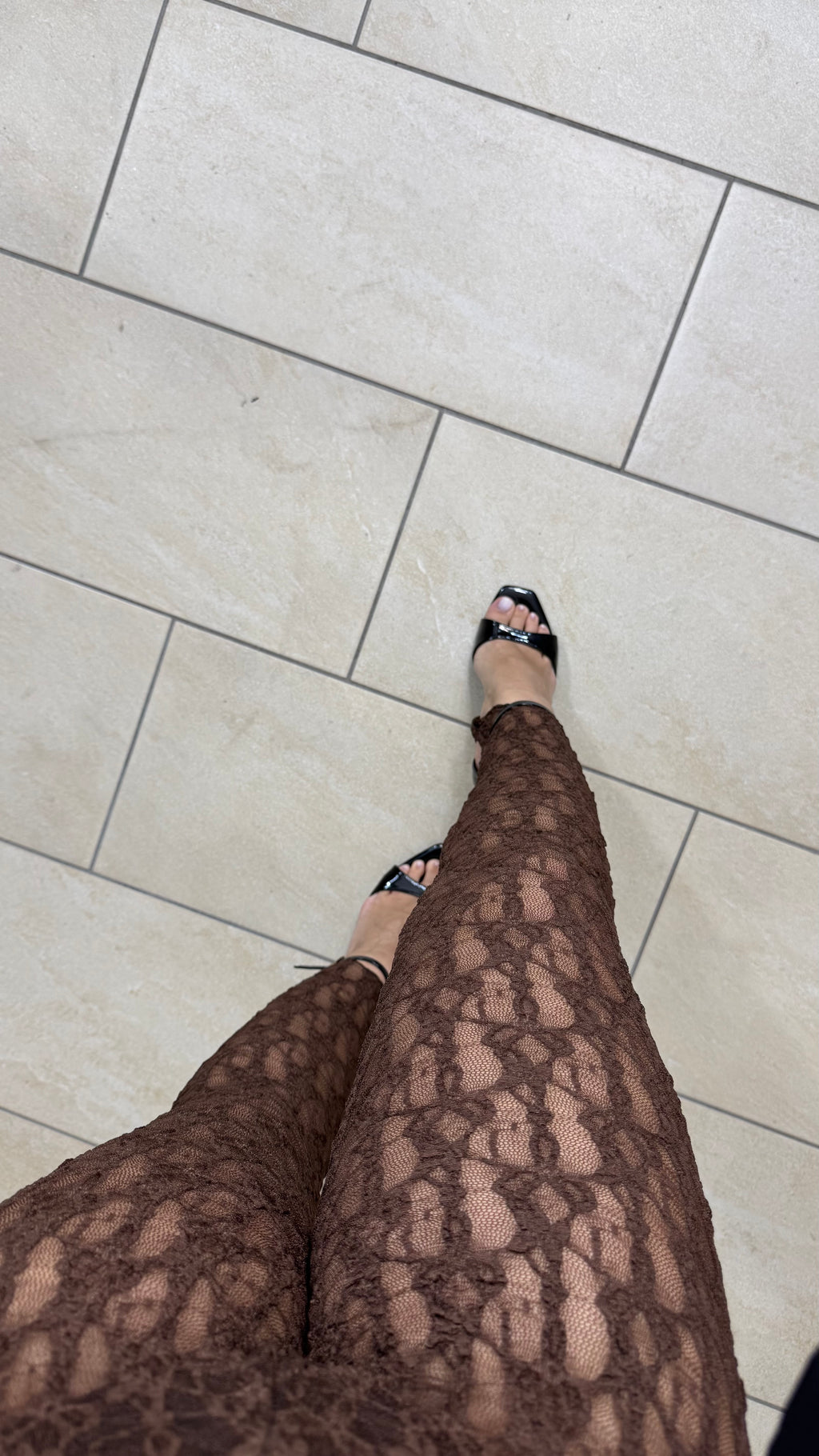 Leggings in Pizzo Brown