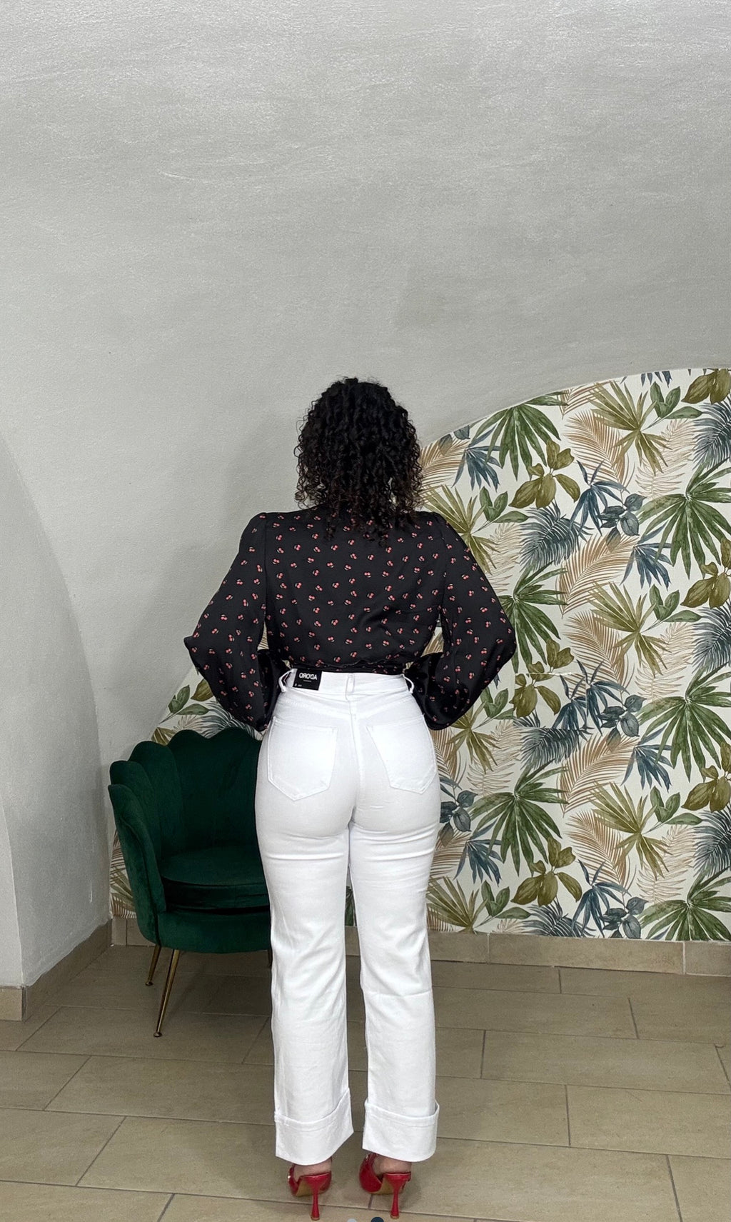 Jeans bianco Piegone